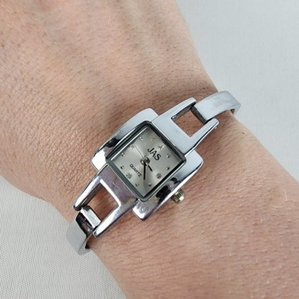 Jas Silver Link Watch
